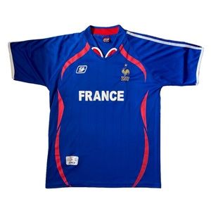 Vintage Sport Cruz FRANCE FFF Soccer/Football Jersey Shirt - Men’s Size Large